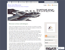 Tablet Screenshot of donewithreligion.com